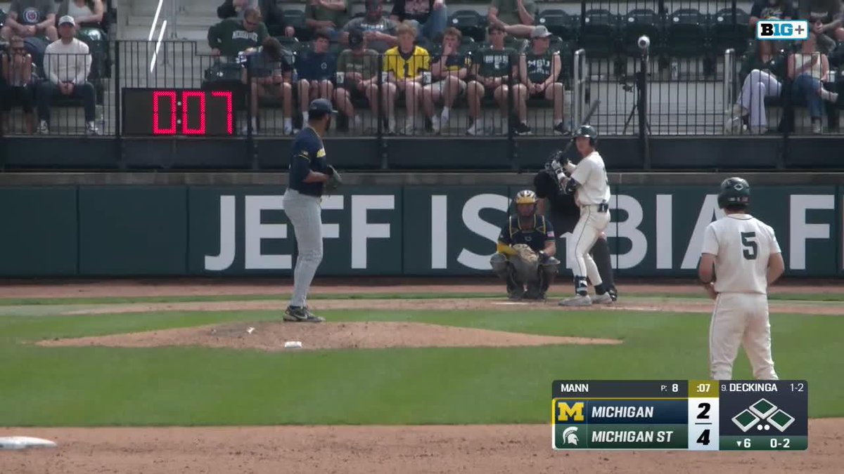 DECKINGA GRAND SLAM 💪 CJ Deckinga clears the bases on this 414 foot grand slam, his second grand slam of the season!! #GoGreen | CJ Deckinga