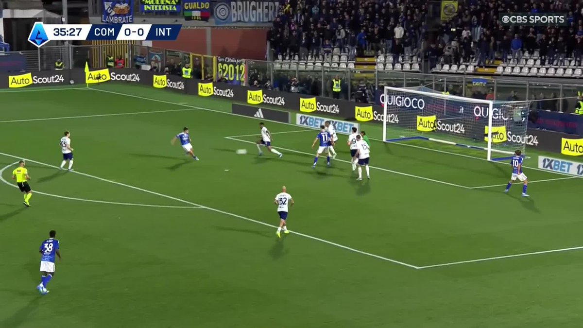 Álex Valle scores from the rebound and Como take the lead vs. Inter 🔥