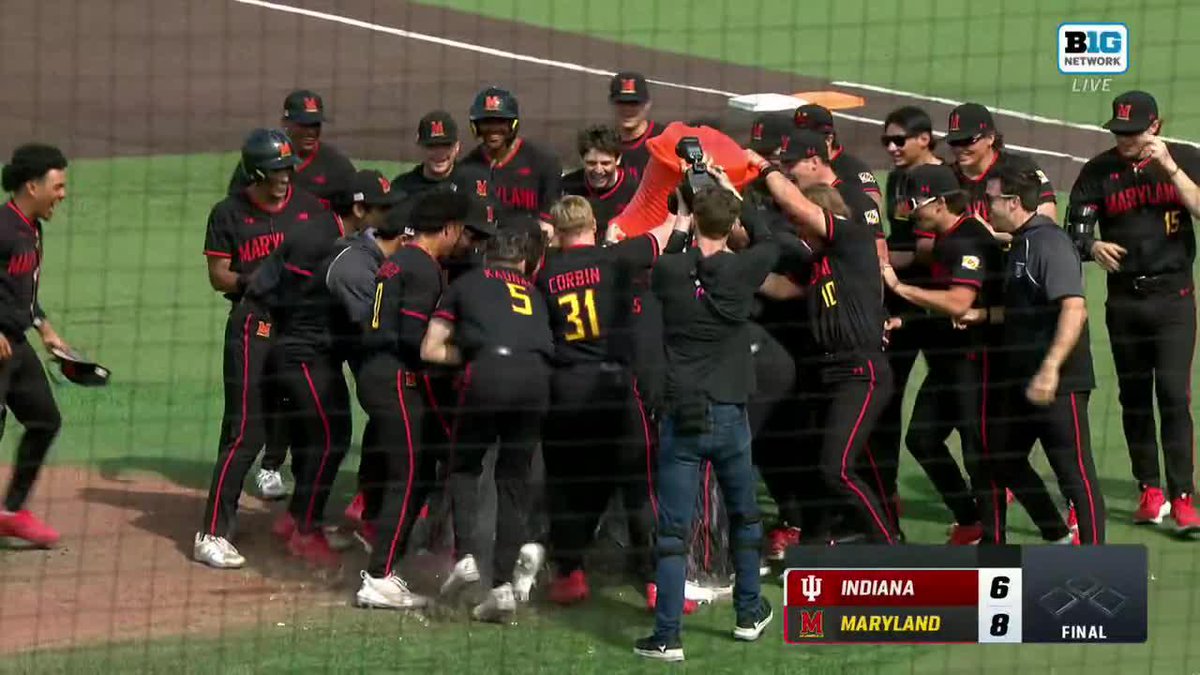 Need a game ending homer? You know who to call 📞 📺 Big Ten Network #DirtyTerps