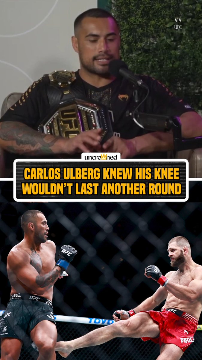 Carlos Ulberg gave it all he had &amp; he's champion because of it 😤🏆 #UFC327 (via UFC)