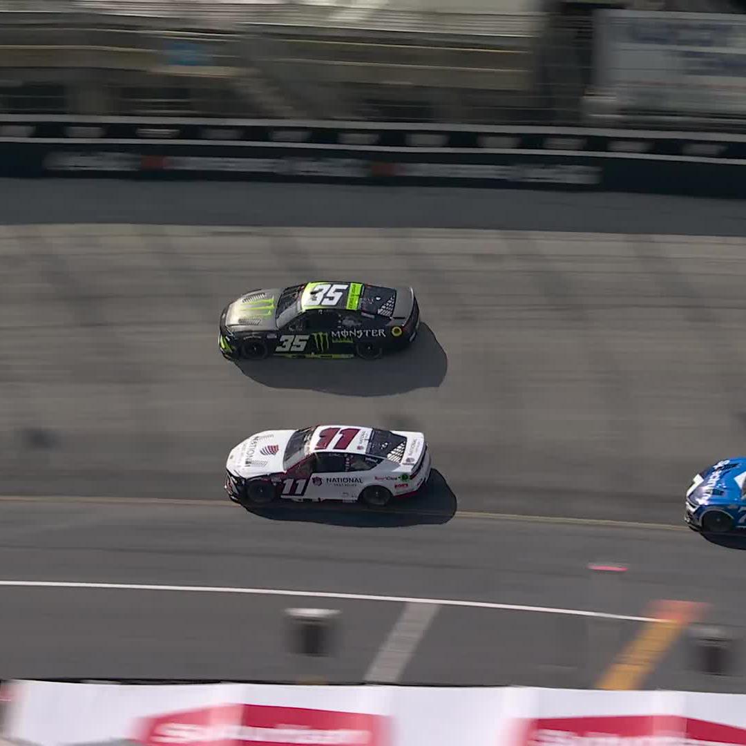 He's got the car to beat! The opening stage at Bristol Motor Speedway goes to Kyle Larson.