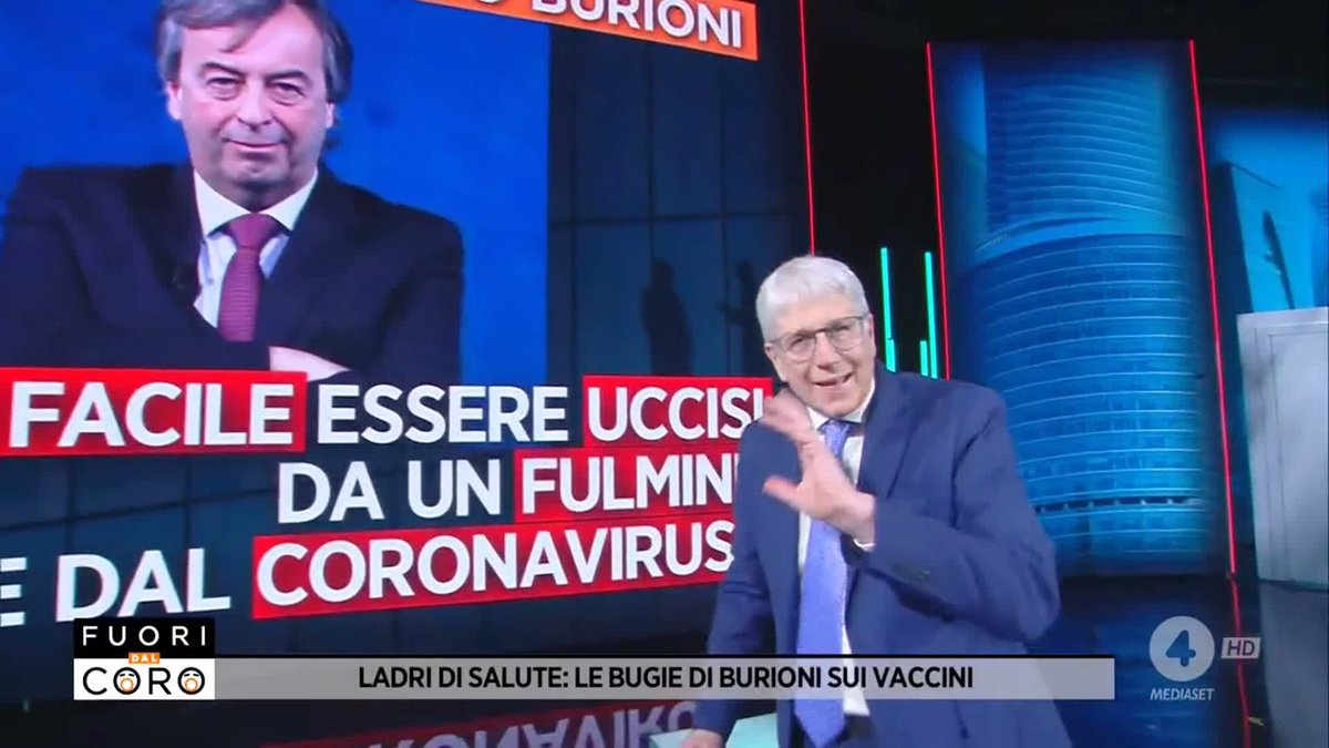 "Burioni mente sapendo di mentire!" Mario Giordano commenta così le parole di Roberto Burioni dopo che Andrea, il ragazzo rimasto paralizzato in seguito al vaccino contro il covid, è stato nostro ospite la settimana scorsa. #Fuoridalcoro