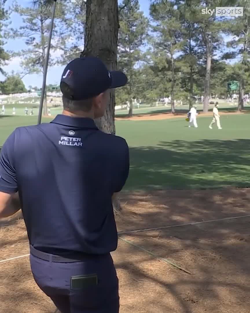 Still thinking about how Justin Rose managed to stick this approach shot from the pine straw to within 11 inches of the hole! 👏🔥
