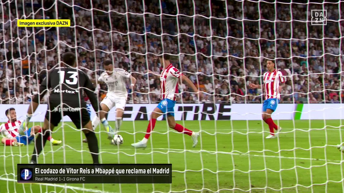 IMAGEN DAZN 🎥 El Real Madrid pidió penalti a Mbappé... y así reaccionó cuando Javier Alberola Rojas no lo señaló #ElPost