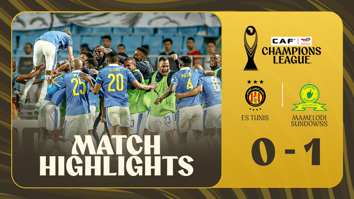 🎞️ Match Highlights: Mamelodi Sundowns clinch an impressive win in Rades vs ES Tunis. #TotalEnergiesCAFCL