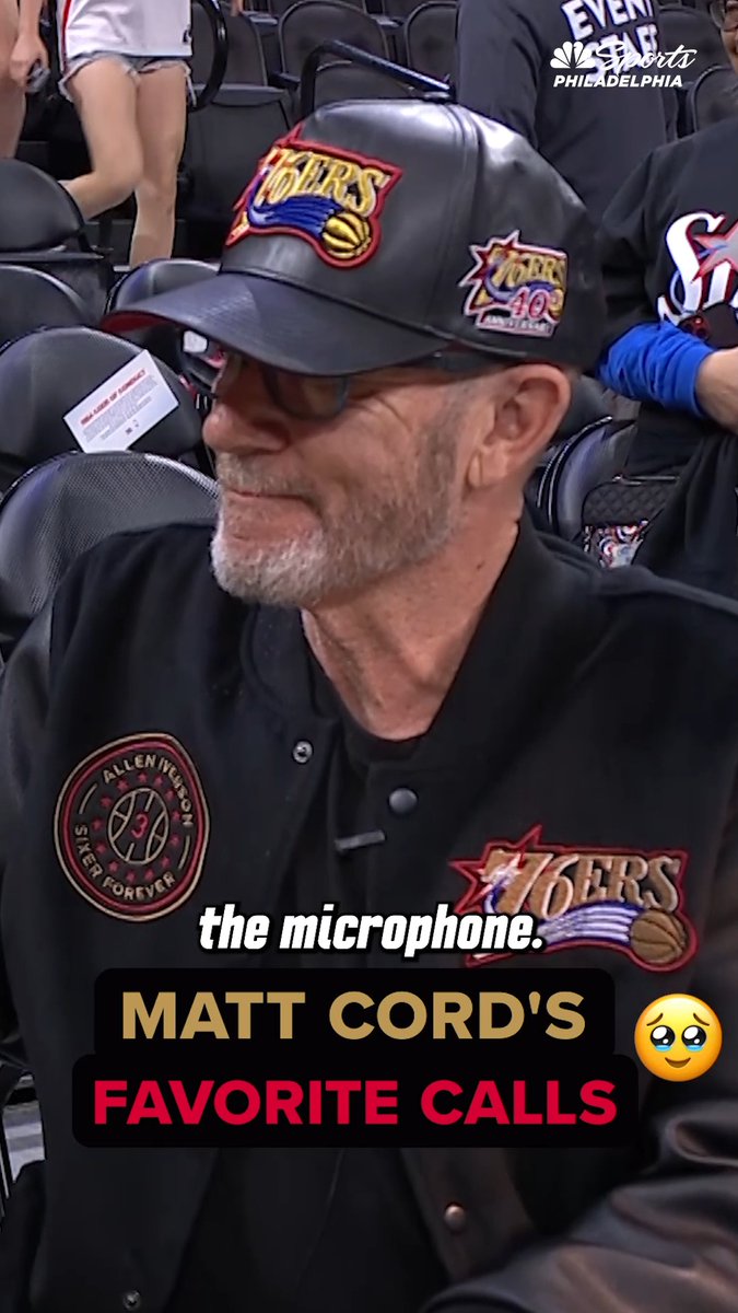 In his final regular-season game as the Sixers’ PA announcer, Matt Cord shares some of his favorite calls 🥹
