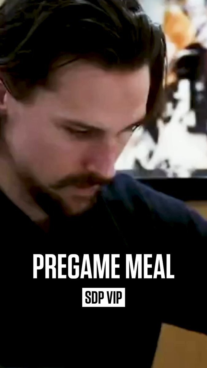 Erik Karlsson's pregame meal is terrifying. 🍝👀 #SDP #VIP