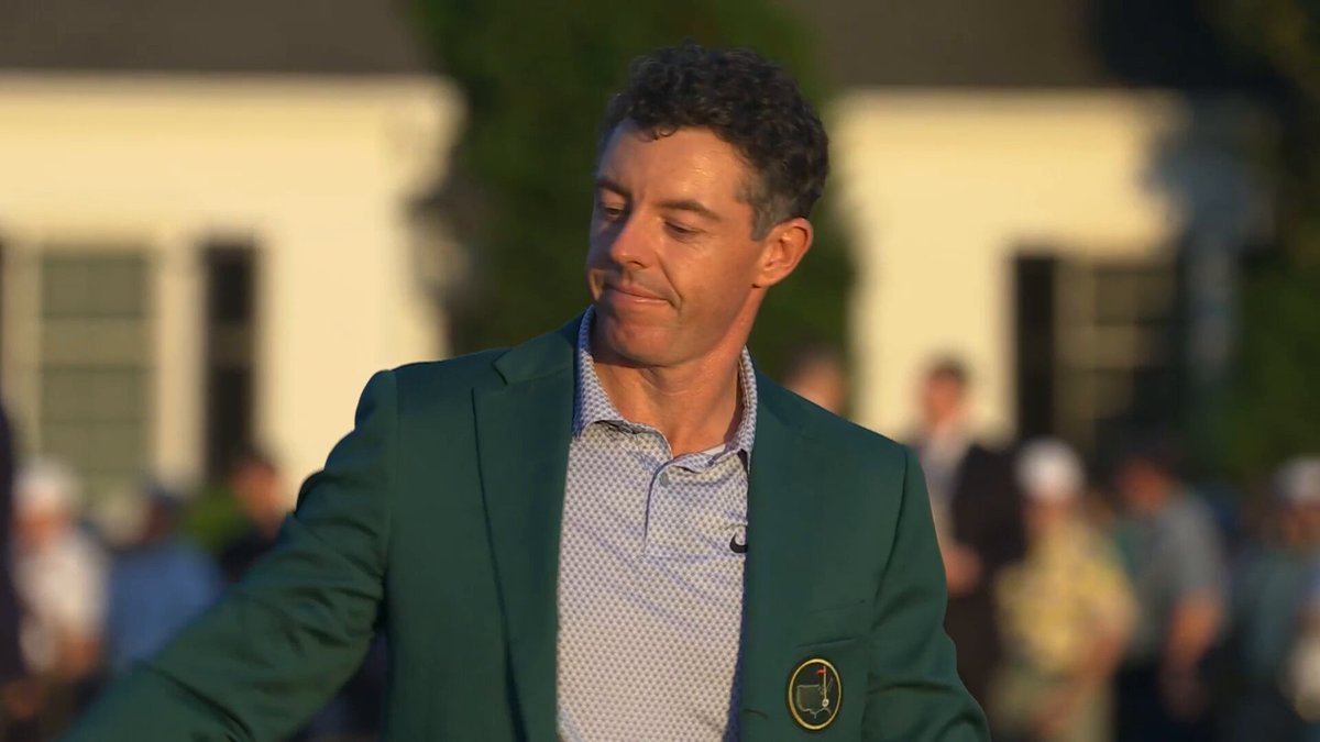 A special moment between father and son. #themasters