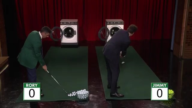 Congratulations to 2026 The Masters Champion Rory McIlroy! #themasters .Rory McIlroy and Jimmy go head-to-head chipping golf balls into washing machines like Rory used to do as a kid 🤣 #FallonTonight