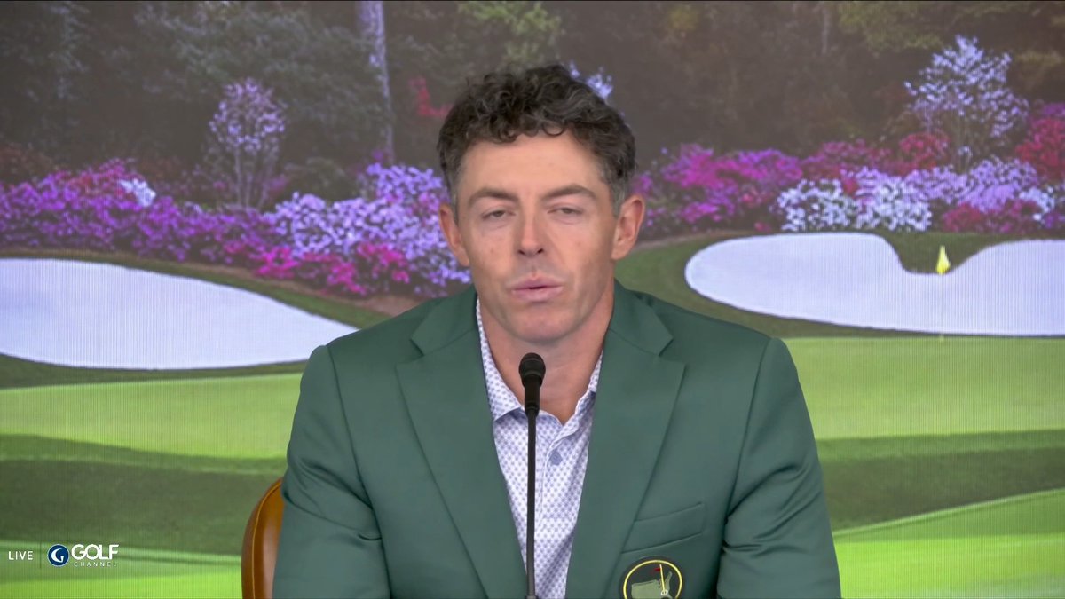 "I thought it was so difficult to win last year because of trying to win the Masters AND the Grand Slam..." "This year I realized it's just really difficult to win the Masters." - Rory McIlroy 🤣