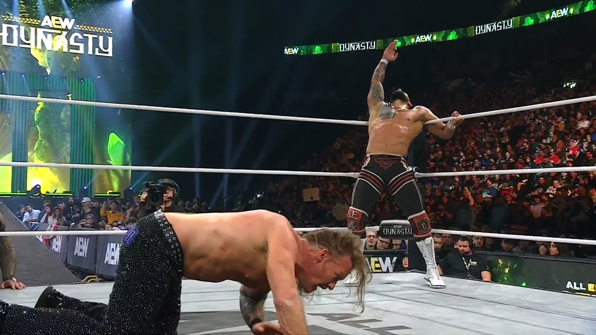 JERICHO LOSES IN HIS RETURN MATCH! BEATEN WITH HIS OWN LIONSAULT!
