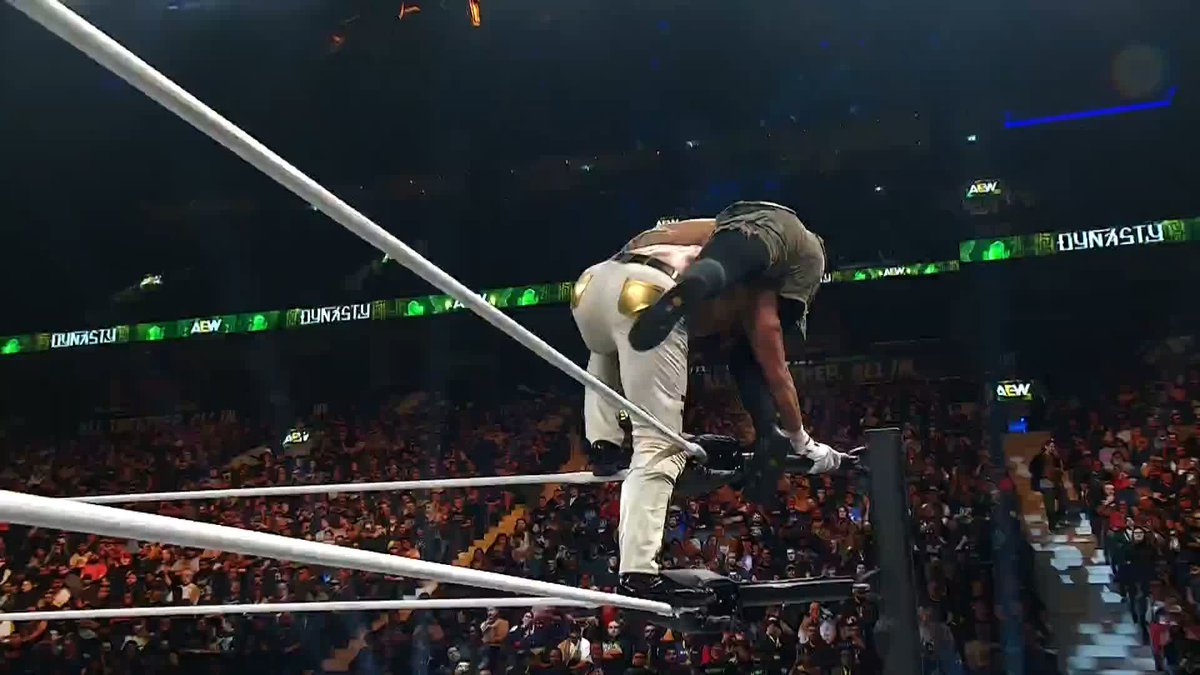 Remarkable mid-air reversal from DARBY ALLIN! Watch #AEWDynasty LIVE on HBO Max PPV