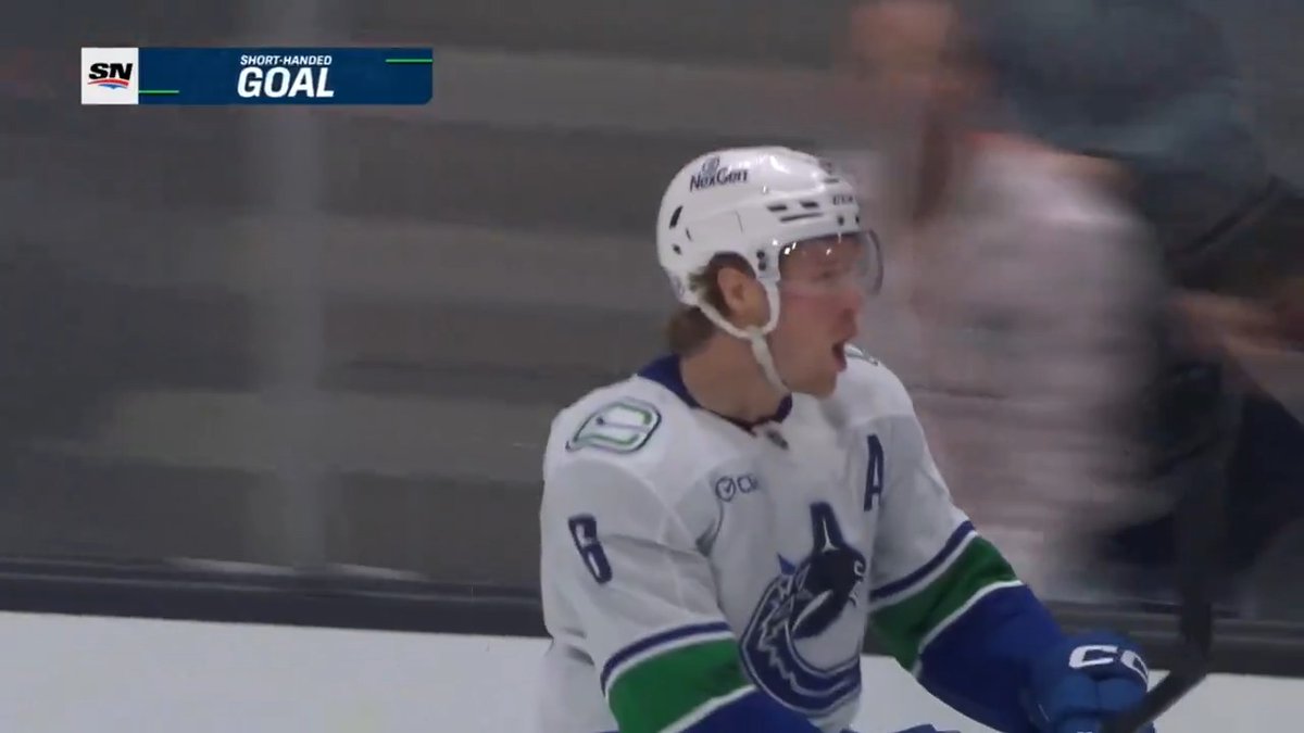 Sit back and enjoy this Brock Boeser shorthanded goal.