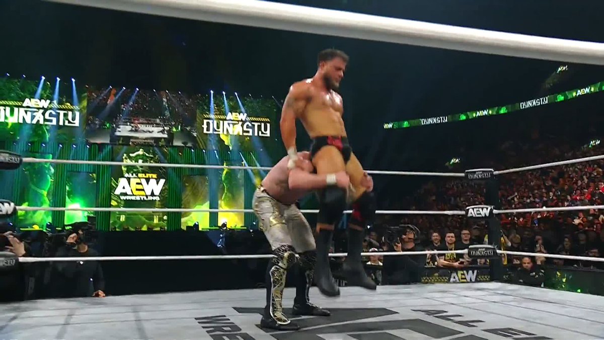 MJF KICKS OUT! The One Winged Angel connected, but Paul Turner was just a second too late! Watch #AEWDynasty LIVE on HBO Max PPV