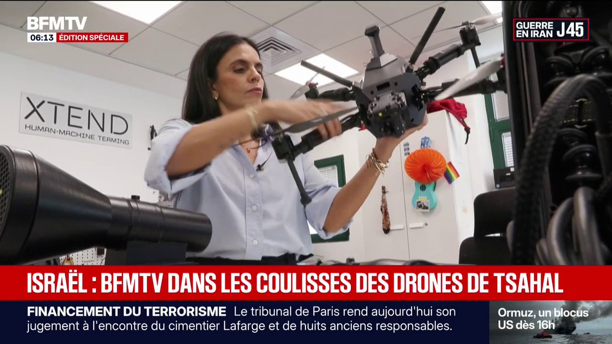 💬 "Le décollage se fait de manière totalement autonome" ➡️ En Israël, des drones pilotés grâce à l'intelligence artificielle développés pour l'armée