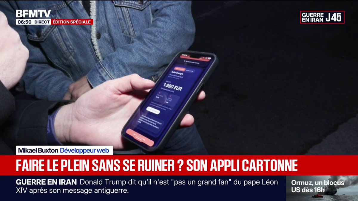 Cette application permet de repérer les stations les moins chères partout en France