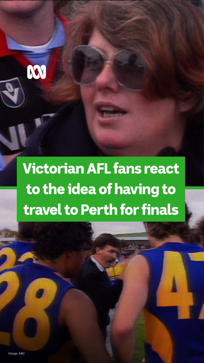 Vic bias … have Victorians changed much?😅 40 years ago, the West Coast Eagles were founded. Five years later, on the cusp of a home final, the perception of some footy fans of an interstate AFL final was met with anger. Hear the AFL on ABC listen: