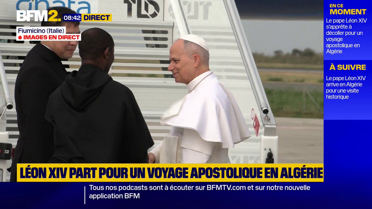 Le pape Léon XIV s'apprête à entamer une visite officielle en Algérie, une première #BFM2