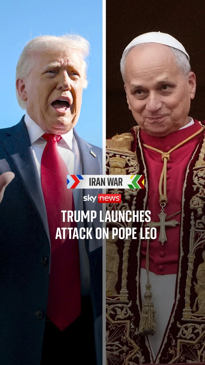 Donald Trump has attacked Pope Leo in a new Truth Social post, saying he’s "terrible for foreign policy" after he criticised the US President's war in Iran. Sky's Mark Stone explains how the tensions between the two leaders reached this point