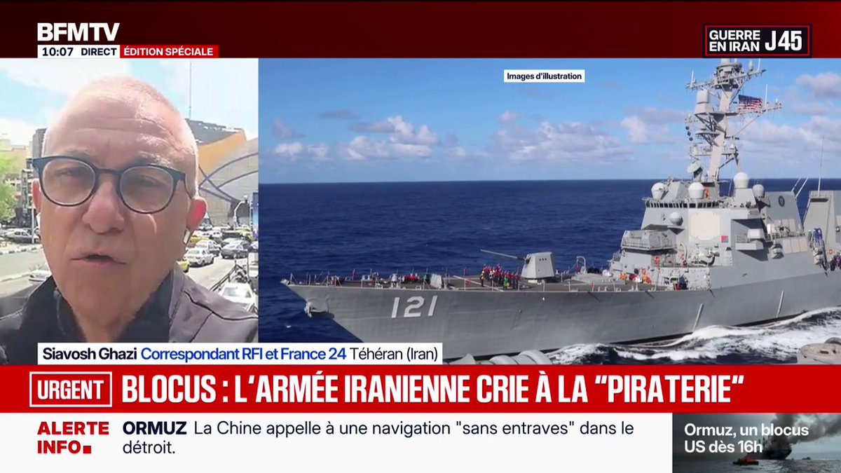 L'armée iranienne affirme que le blocus américain est "illégal" et constitue un acte de "piraterie"