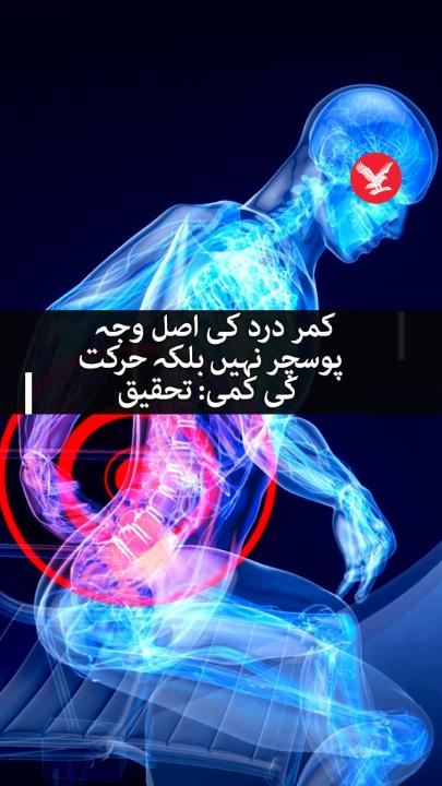 کمر درد کی اصل وجہ پوسچر نہیں بلکہ حرکت کی کمی: تحقیق #health #backache #IndependentUrdu