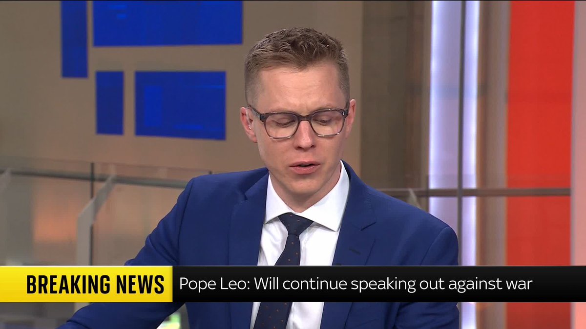 BREAKING: Pope Leo has said he will continue to speak out against war despite Donald Trump's scathing attack of him overnight. 📺 Sky 501, Virgin 602, Freeview 233 and YouTube