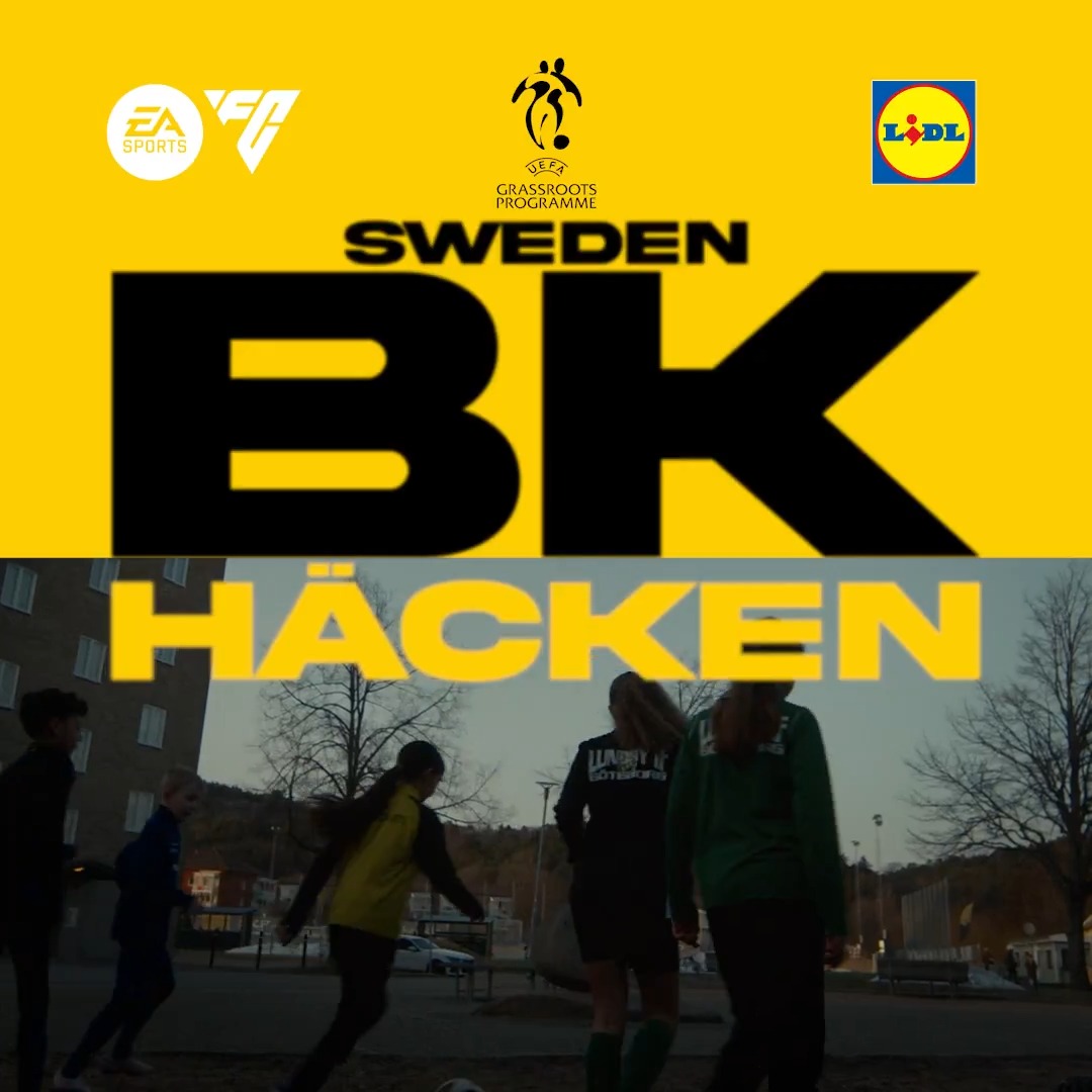 🏆 The UEFA Grassroots Award for Best Professional Club Initiative went to BK Häcken! 🇸🇪 ⚽ The Swedish side’s collaborative network supports 16 grassroots clubs across Gothenburg, developing local coaches and creating opportunities for 3,000 girls and boys. ⬇️ Take a look at their incredible work: