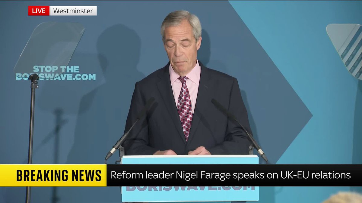 Nigel Farage has hit out at plans by the government to align the UK with the EU's single market rules. 📺 Sky 501, Virgin 602, Freeview 233 and YouTube