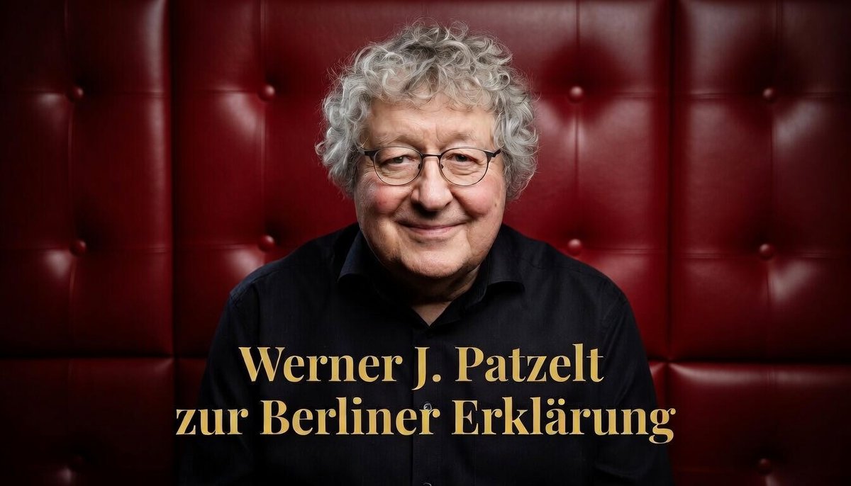 Wenn man seine Meinung öffentlich in freier Rede vertritt, sollte man sich wohlfühlen. Wir müssen also diese Hemmungen auflösen, als Gegenprinzip zu den Meldestellen für Hass und Hetze im Internet. Werner J. Patzelt zur Berliner Erklärung