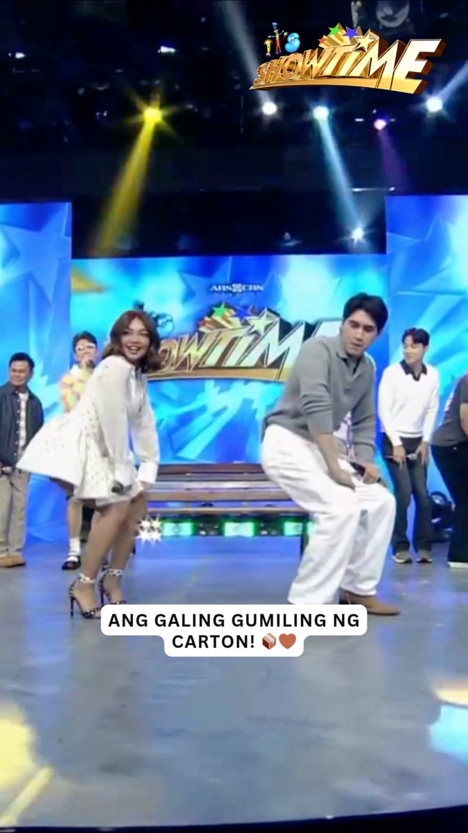 Hataw kung hataw sila oh! 🤩🤎 #CarTon #AntonVinzon #CarmelleCollado Watch #ItsShowtime every 12:00 p.m. from Monday to Saturday on GMA. Watch the full episodes of your favorite GMA shows on the new GMA Play app. Download now on Google Play and App Store.