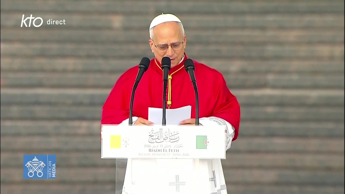 🇻🇦🇩🇿 𝗙𝗟𝗔𝗦𝗛 — « Chers frères et sœurs d’Algérie, que la paix soit avec vous tous. Assalamu alaykum ! […] C’est un frère qui se présente devant vous », a déclaré le pape Léon XIV dans son premier discours adressé aux Algériens.