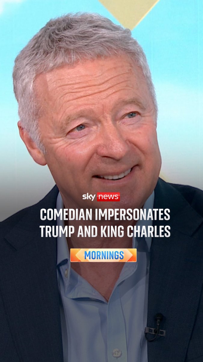 Comedian Rory Bremner 💙🇺🇦 treats Sophy Ridge & Wilfred Frost to an impersonation of Donald Trump and King Charles III meeting during the state visit ⬇️