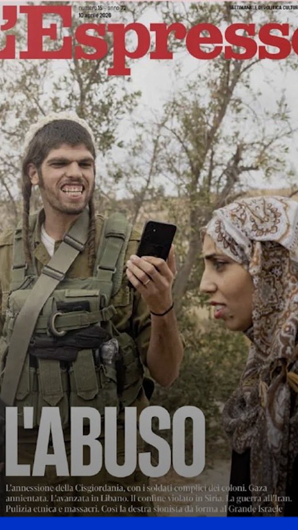 Cette Une du média italien "L’Espresso" provoque la colère de l'ambassadeur israélien en Italie