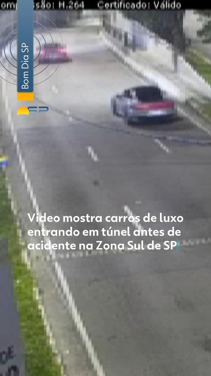 Vídeo mostra carros de luxo entrando em túnel antes de acidente na Zona Sul de SP #g1