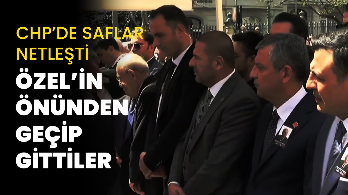 CHP’de saflar cenazede netleşti: Özel’in önünden geçip gittiler Hüsamettin Cindoruk'un cenazesine katılan Kemal Kılıçdaroğlu, Özgür Özel ile tokalaşmadı. Gürsel Tekin de Özel'in önünden selam vermeden geçti 🔗