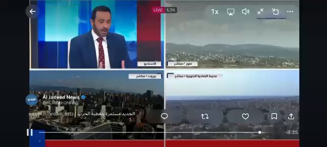 المصور أخطأ وين المراسل ينبهه، المراسل ما انتبه المقدم والكنترول أكملوا المهمة ! خلص الحكي !! يذكر أن العـ.دو استهدف مكان اطلاق الصواريخ ! الدم برقبتكم !