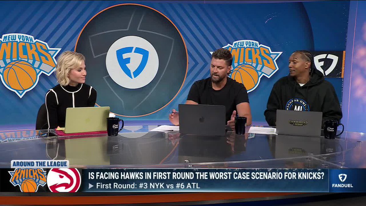"Come at us Knicks fans!" 🗣️ Chandler Parsons &amp; Lou Williams think the Hawks win the series vs. New York in 6 games 👀 Michelle Beadle | Chandler Parsons | Lou Williams