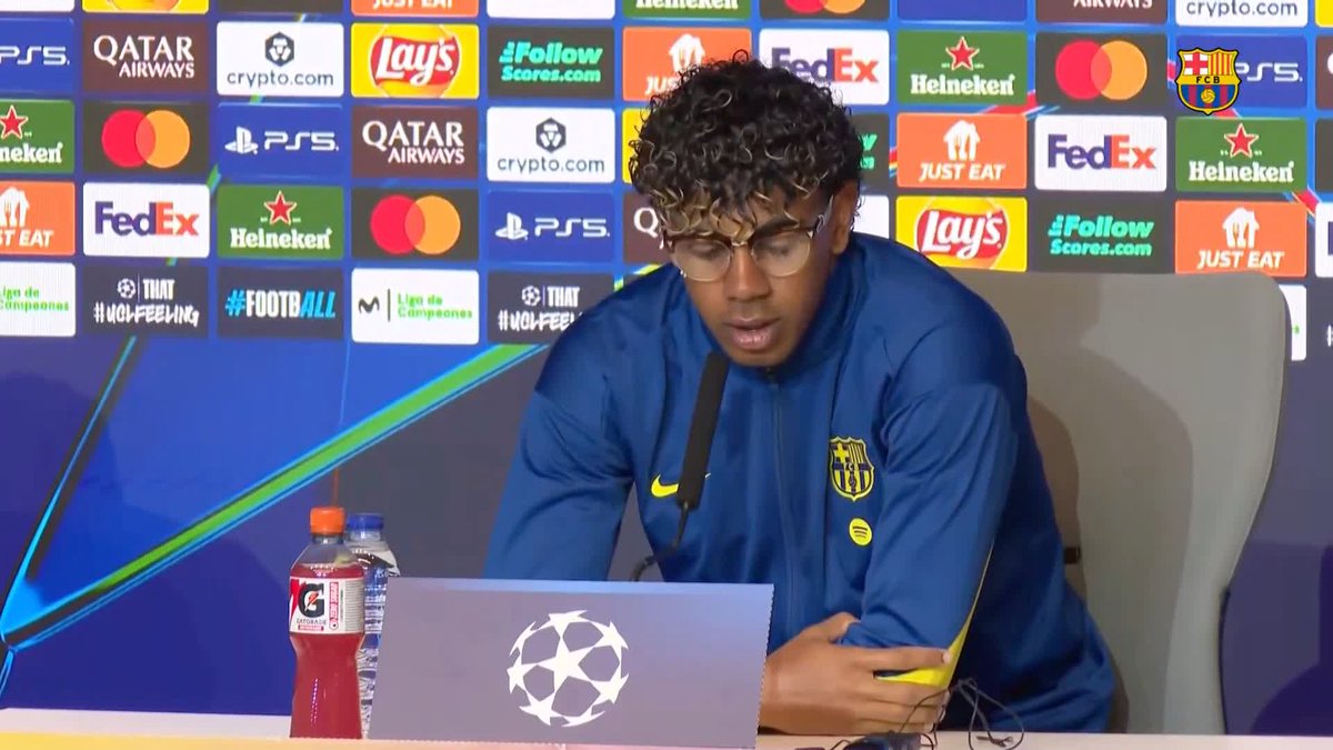 "Som un equip jove i som tots molt culers. Tenim moltes ganes de ser a semifinals i demà ho donarem tot." 🗣️ Lamine Yamal