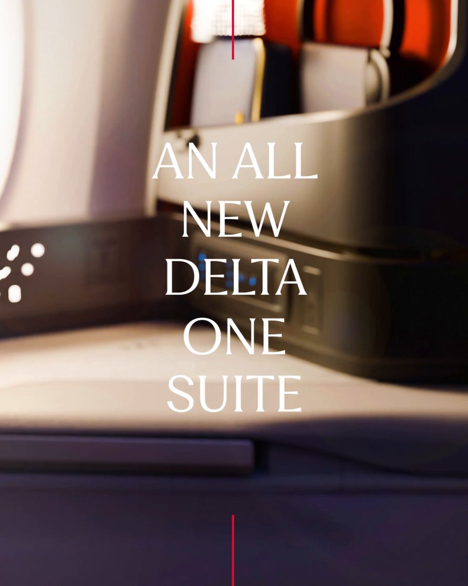 After redefining premium travel, we’re raising the bar again – coming soon on our new A350-1000s. The only U.S. airline flying them. This means: 💺 all-new Delta One suites with 3+ inch longer beds 📺 our largest screens yet (24” in Delta One) 🔌 outlets and Bluetooth at every seat 🍹a refreshment station for snacks and drinks 😌 and more room to stretch in every cabin But that’s not all. More of our fleet are getting a glow up, starting with the A330s. All part of how we’re investing in a better experience for you ✈️