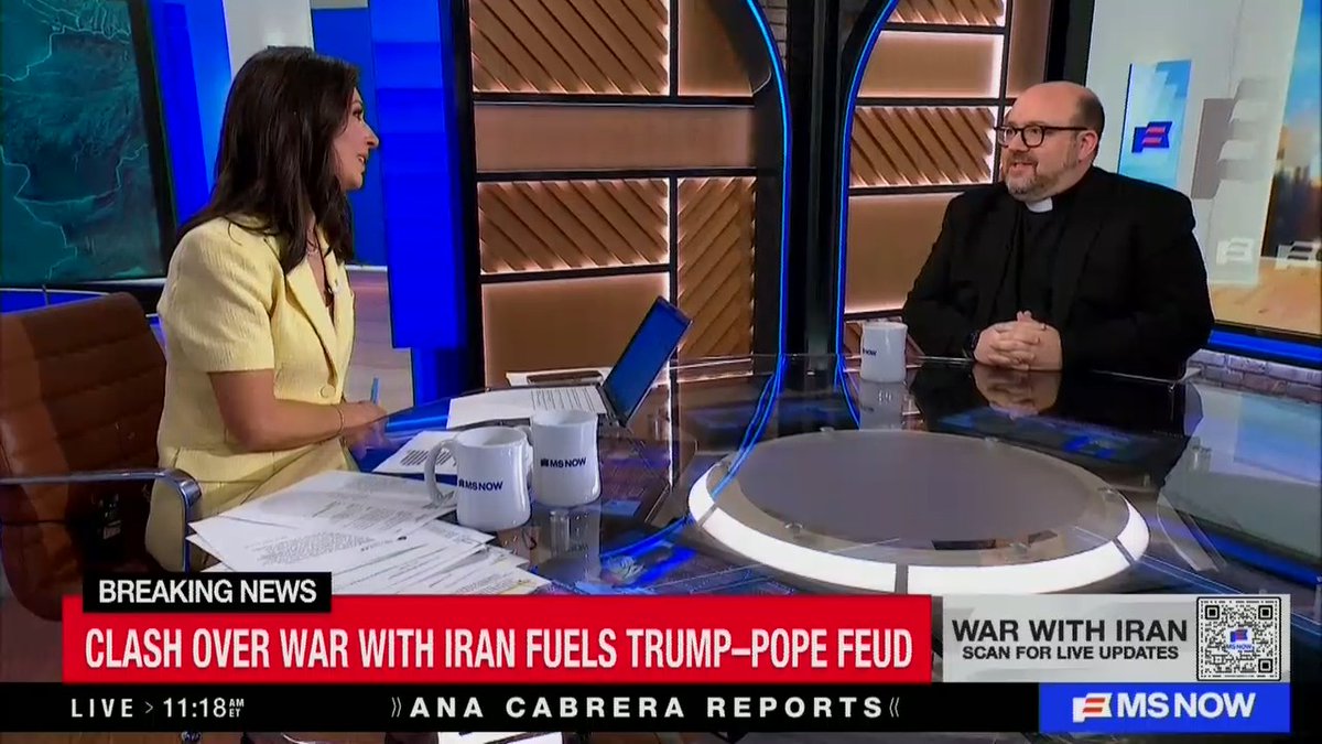 Priest: It's unbelievable that any president would speak this way against the Pope, that any president would try to pick a fight with the entire Catholic Church. Pope Leo is not afraid. He's focused on the values of the gospel. He's not entering into the back and forth of personal insults and attacks.