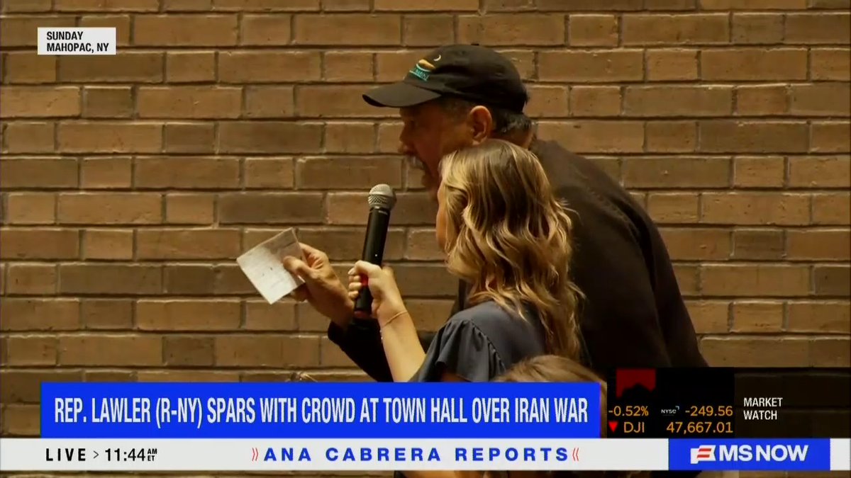 Constituent rips in to GOP Congressman Mike Lawler at his town hall: "The Republican Party and you are enabling Trump. You're all cowards, and you're spineless."