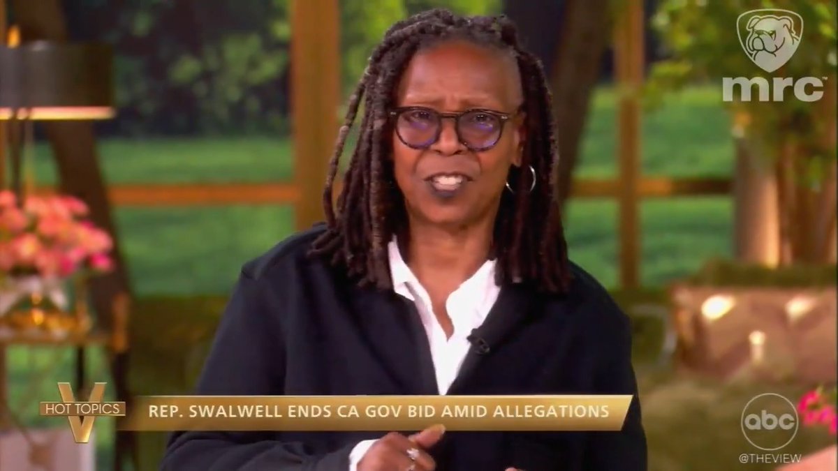 WHOOPI GOLDBERG DEFENDS ERIC SWALWELL… Whoopi appears bothered that Eric Swalwell should be EXPELLED for sexual misconduct… “He’s denying the allegations… What about the President?!” Total Psychopath Hypocrisy EXPOSED The View protects ‘The Swamp’
