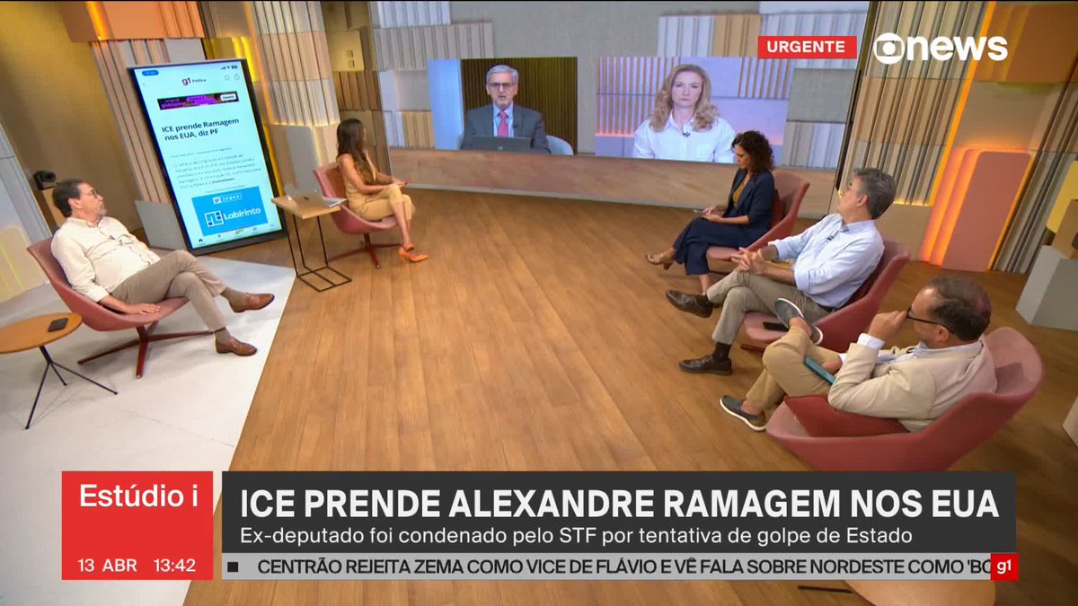 O Serviço de Imigração e Controle de Aduanas dos EUA (ICE) prendeu o ex-deputado federal Alexandre Ramagem. A informação foi confirmada pela Polícia Federal à GloboNews. ➡ Assista à #GloboNews: #Estudioi