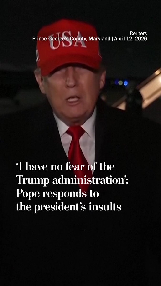 President Trump issued sharp criticism of Pope Leo XIV, calling him “WEAK on crime,” and “terrible for Foreign Policy” on Truth Social. Asked about the post after landing at Joint Base Andrews, Trump called Leo “a very liberal person.” In response, the pope told reporters: “I don’t want to get into a debate with ⁠him.” “I don’t ​think that the message of the Gospel is meant to be abused ​in the way that some people are doing,” the pope added.