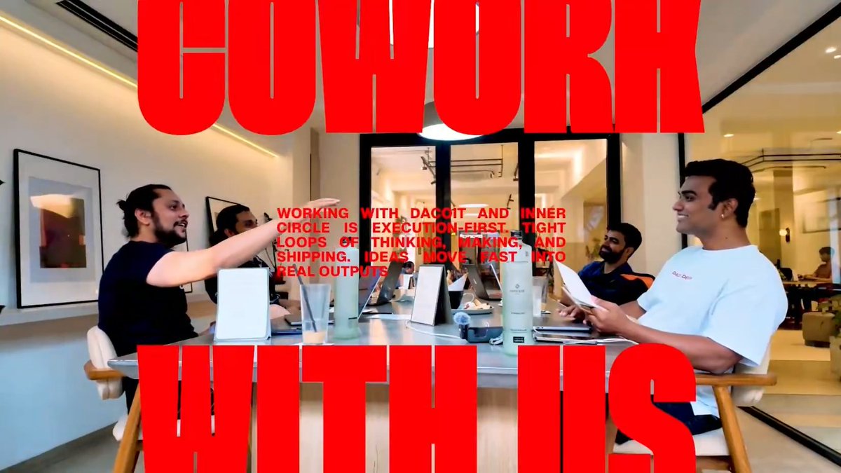 BLR needed a fun cowork gang, well here’s Saumya Saxena Ahaan Raizada Akhil & I Everyday for 4 hours, more work and less talk. Luma is below, let’s work