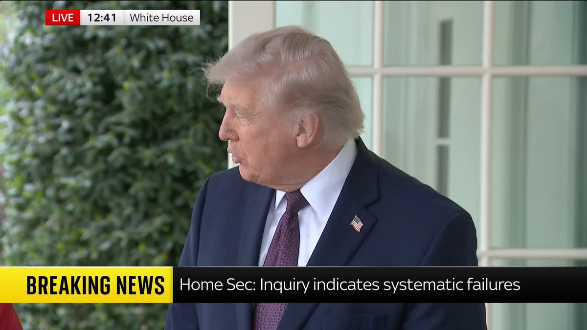 Donald Trump says Iran wants a deal 'very badly' as he speaks to the press in the White House garden. 🔗
