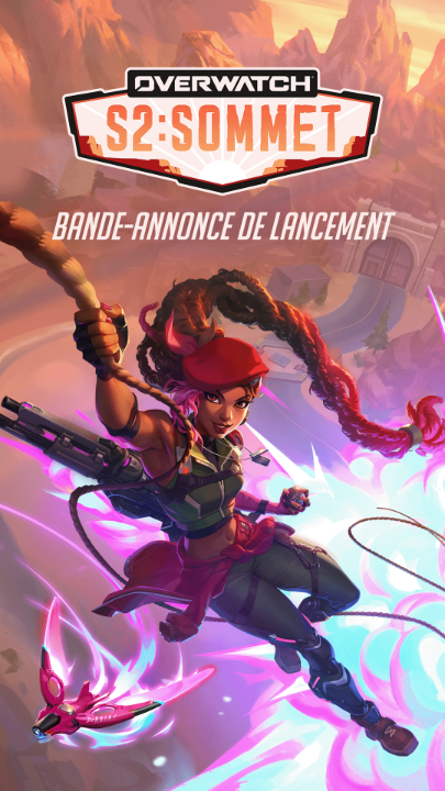 Le combat pour un avenir meilleur monte en puissance lors de la saison 2 : Sommet 🧗 🧗 Nouveau personnage de dégâts : Sierra 👏 Retour des accolades d’après-match 💥 Nouvelle arme mythique pour Genji et nouveau modèle mythique pour Soldat : 76 🏟️ Nouveaux personnages du mode Stadium : Ramattra et Jetpack Cat (à la mi-saison) Profitez de tout ceci et plus encore DÈS DEMAIN avec la saison 2 : Sommet ✨
