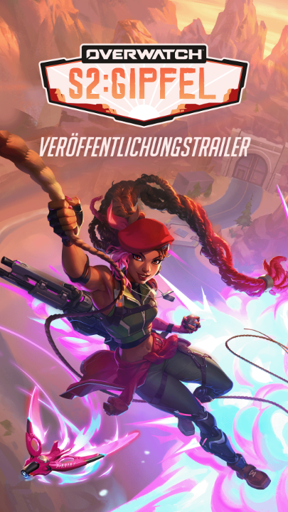 Der Kampf für eine bessere Zukunft erreicht ungeahnte Höhen in Saison 2: Gipfel 🧗 🧗 Neue Schadensheldin: Sierra 👏 Anerkennungen nach dem Match sind wieder da 💥 Neuer mythischer Waffenskin für Genji und mythischer Heldenskin für Soldier: 76 🏟️ Neue Stadion-Helden: Ramattra und Jetpack Cat (zur Saisonmitte) All das und noch mehr erwartet euch MORGEN zum Start von Saison 2: Gipfel ✨