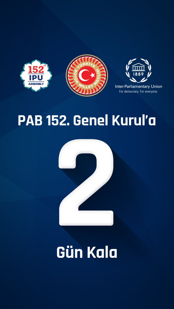 Türkiye Büyük Millet Meclisi’nin ev sahipliğinde düzenlenecek olan Parlamentolar Arası Birlik 152. Genel Kurulu’na son iki gün kala... #IPU152