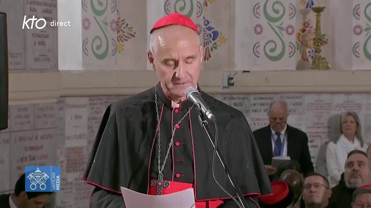 « La pluie ne parviendra pas à éteindre ce grand feu que vous allumez aujourd’hui. » Les remerciements, pleins d’émotion, du cardinal Vesco adressés au pape #LéonXIV. 👉 A voir sur KTO :